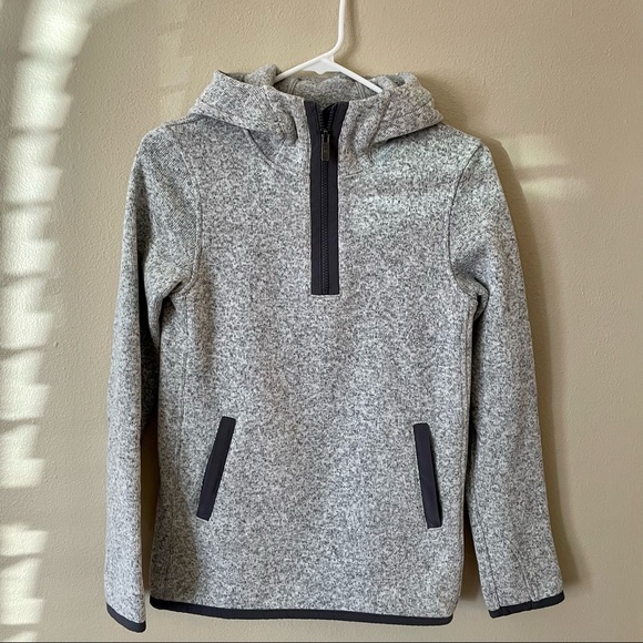 Lululemon It's Fleecing Cold Pullover Heathered White Dark Carbon - Picture 2 of 6